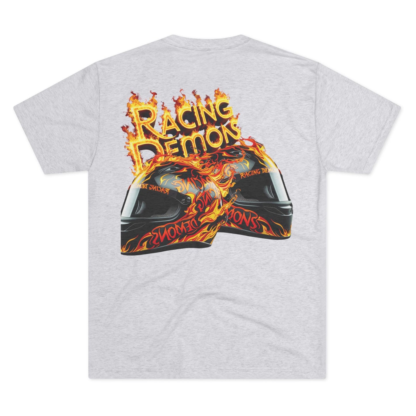 Back and front racing motorcycle print