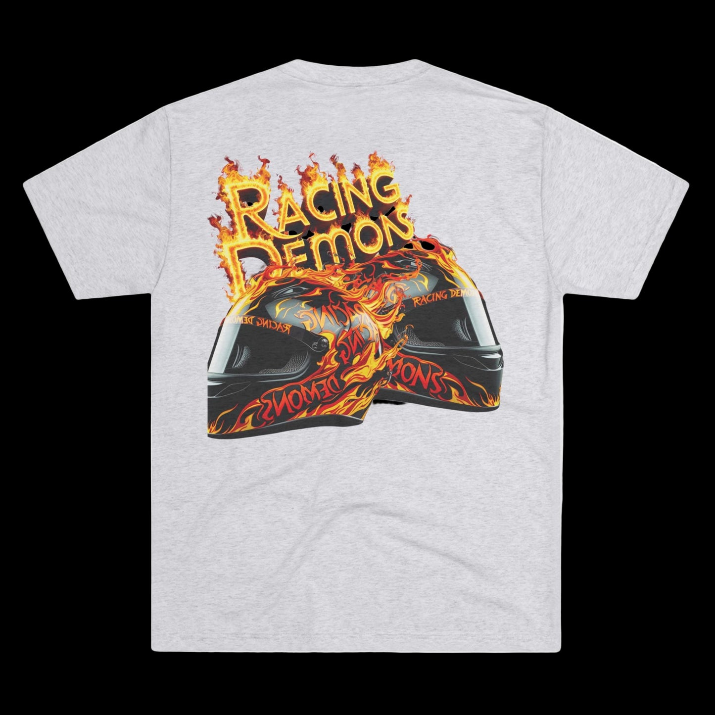 Back and front racing motorcycle print