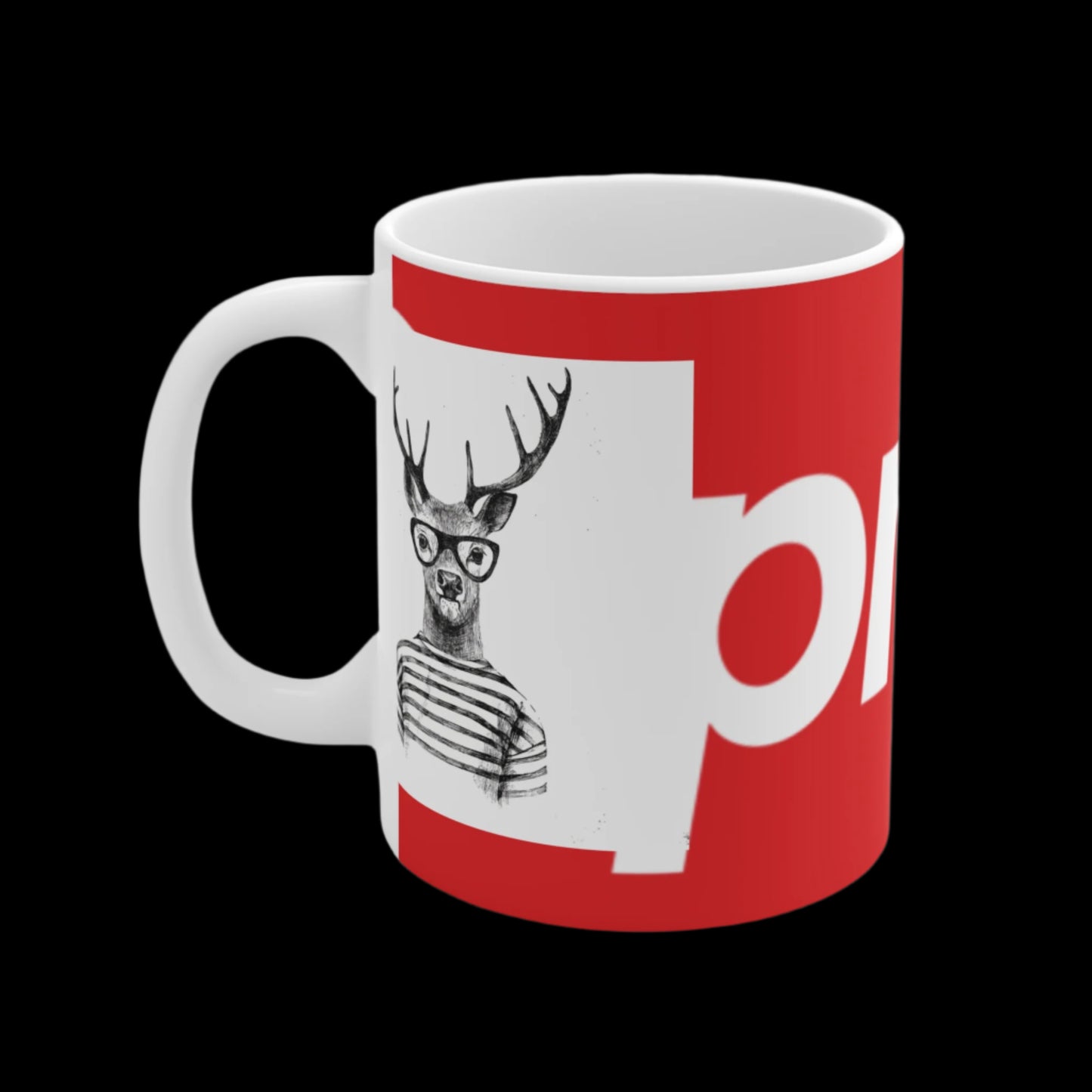 Deer Supremacy Mug 11oz - Wildlife Coffee Cup, Animal Lover Gift, Nature Enthusiast Present, Forest Creature Tea Mug, Woodland Decor,