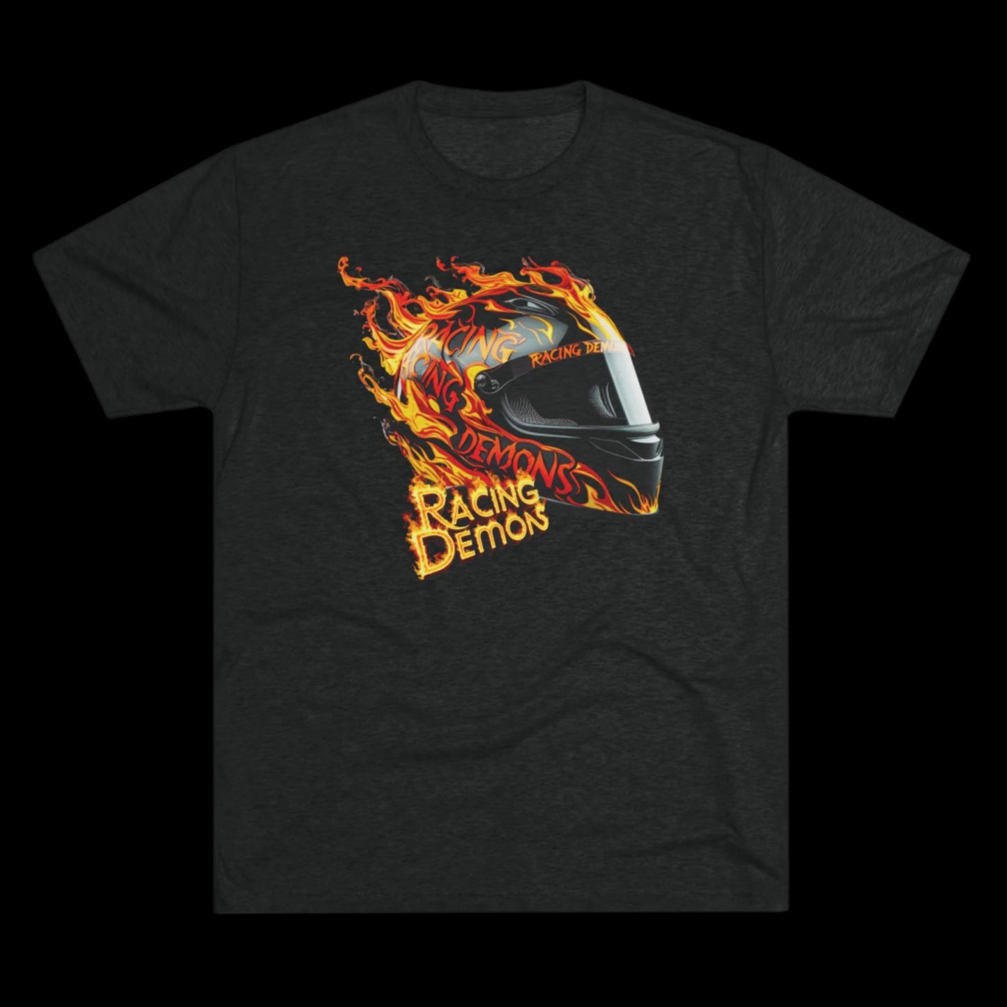 Back and front racing motorcycle print