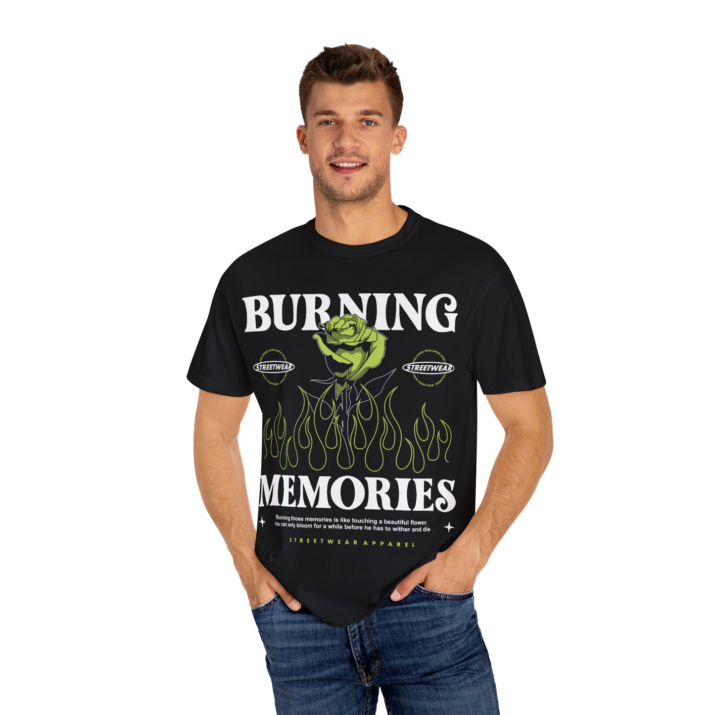 Burning memories Unisex Garment-Dyed T-shirt