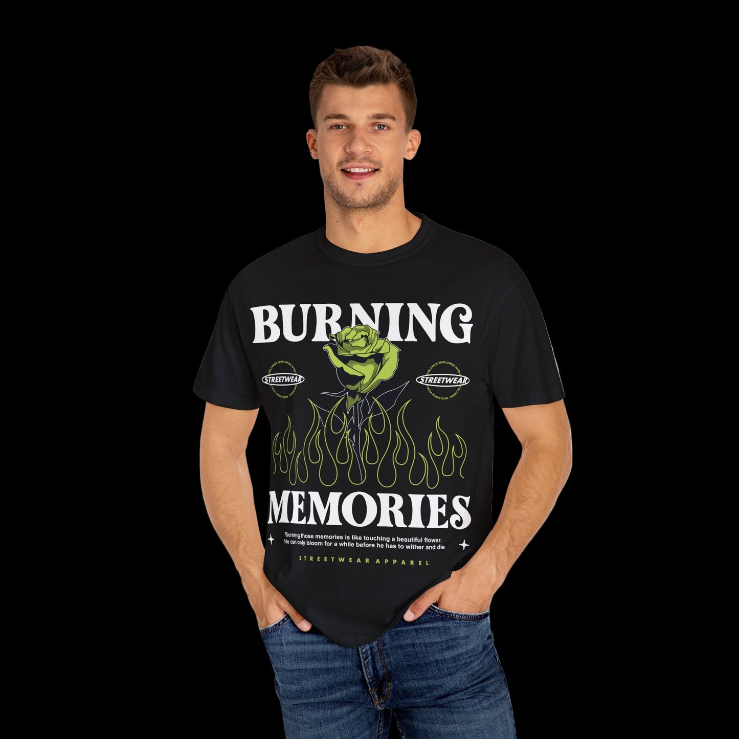Burning memories Unisex Garment-Dyed T-shirt