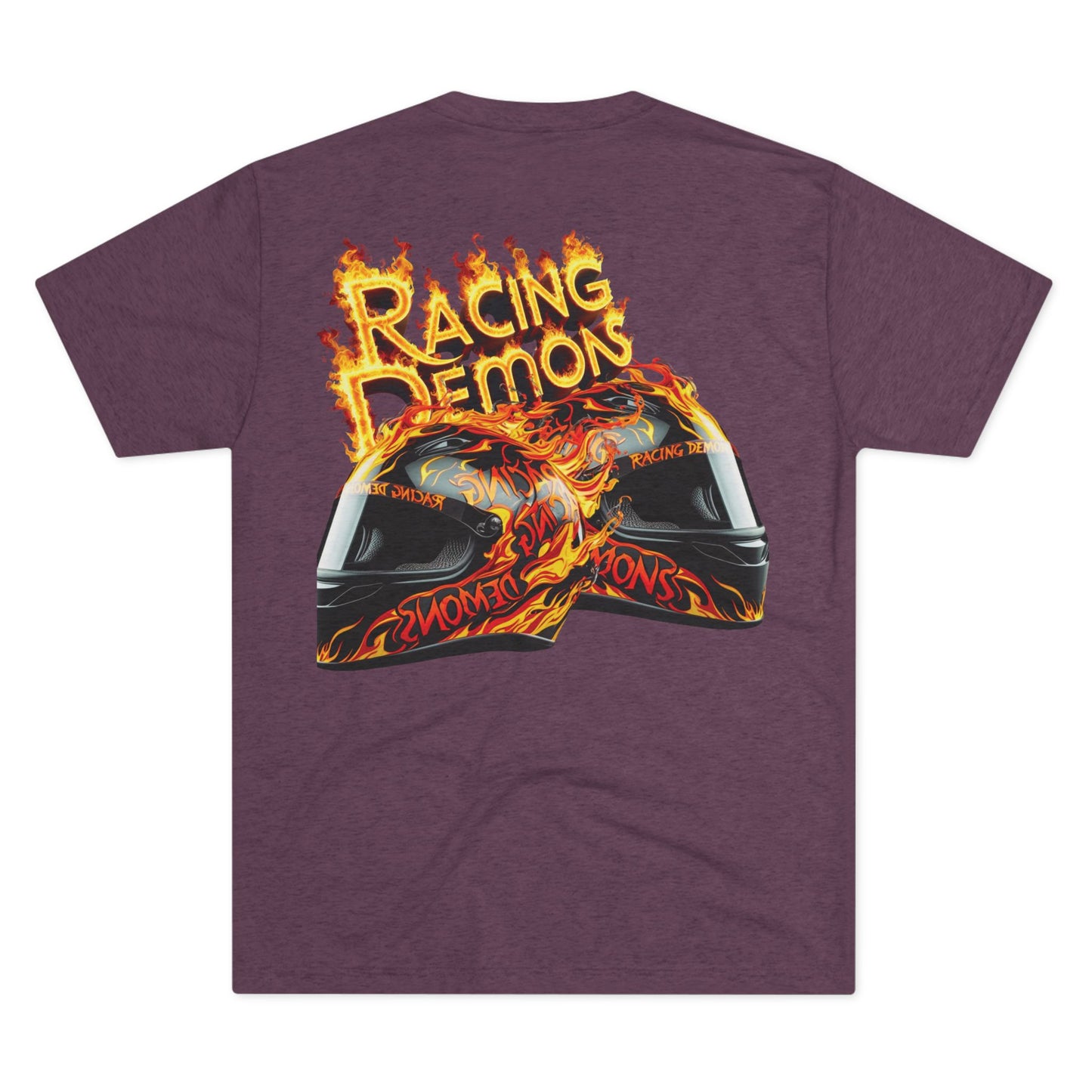 Back and front racing motorcycle print