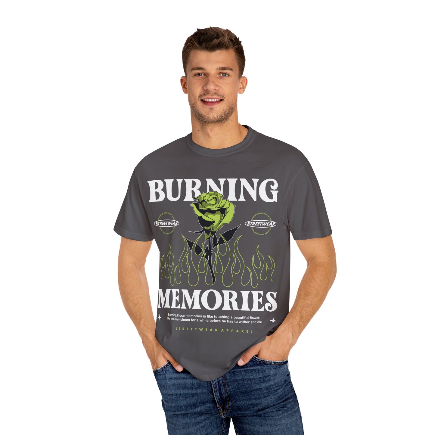 Burning memories Unisex Garment-Dyed T-shirt
