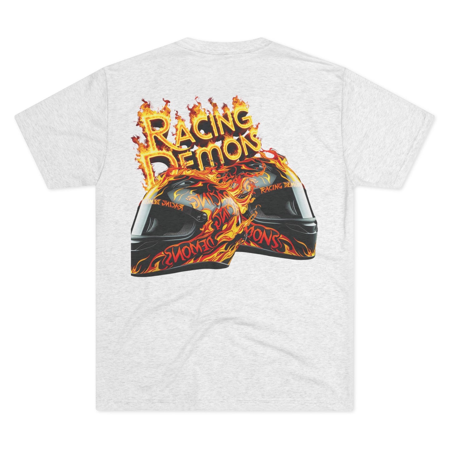 Back and front racing motorcycle print
