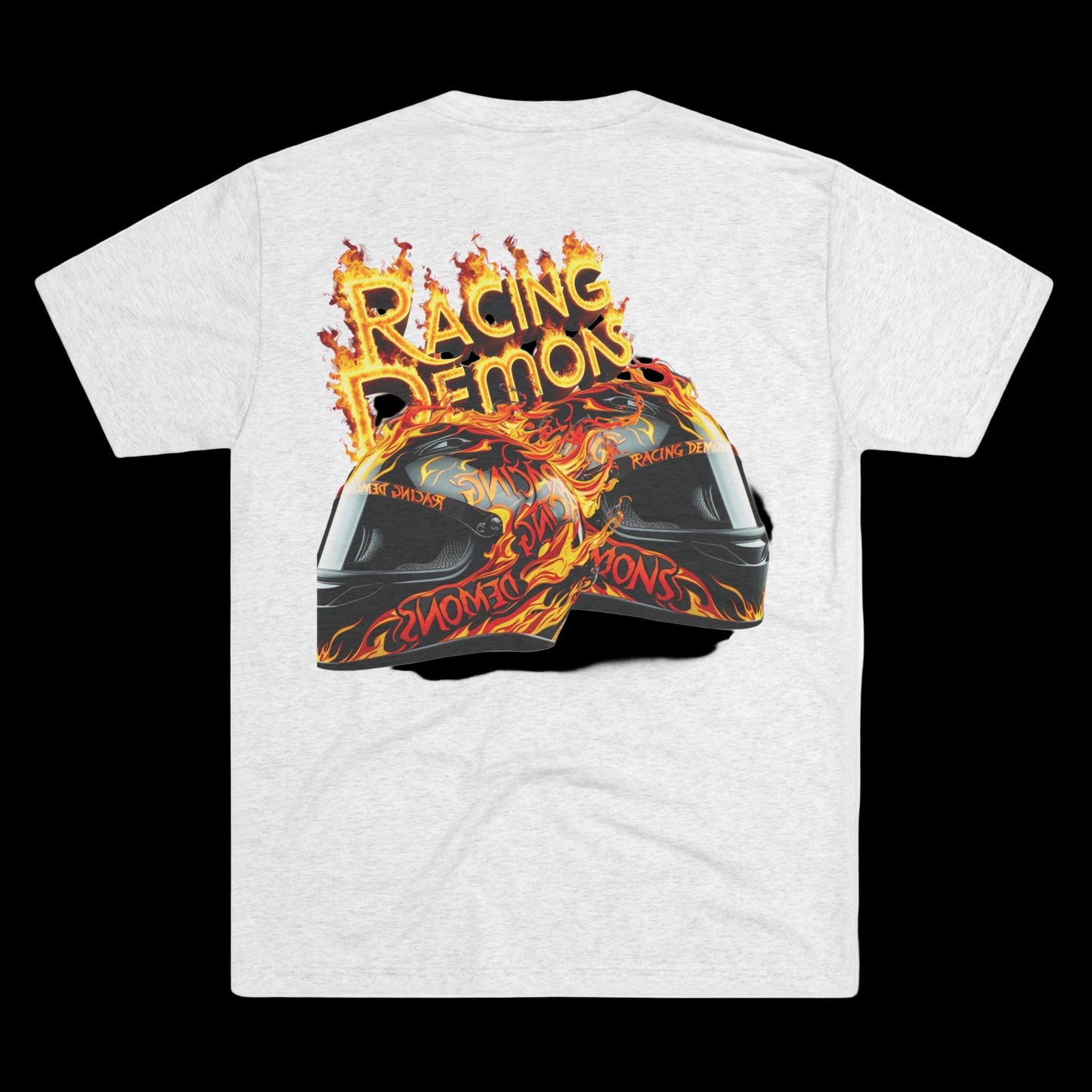Back and front racing motorcycle print