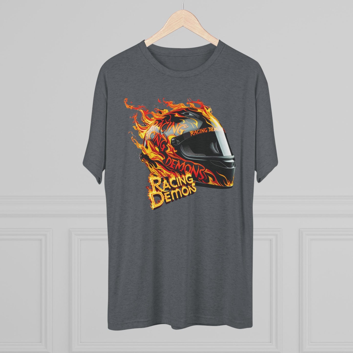 Back and front racing motorcycle print