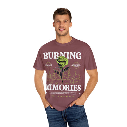 Burning memories Unisex Garment-Dyed T-shirt