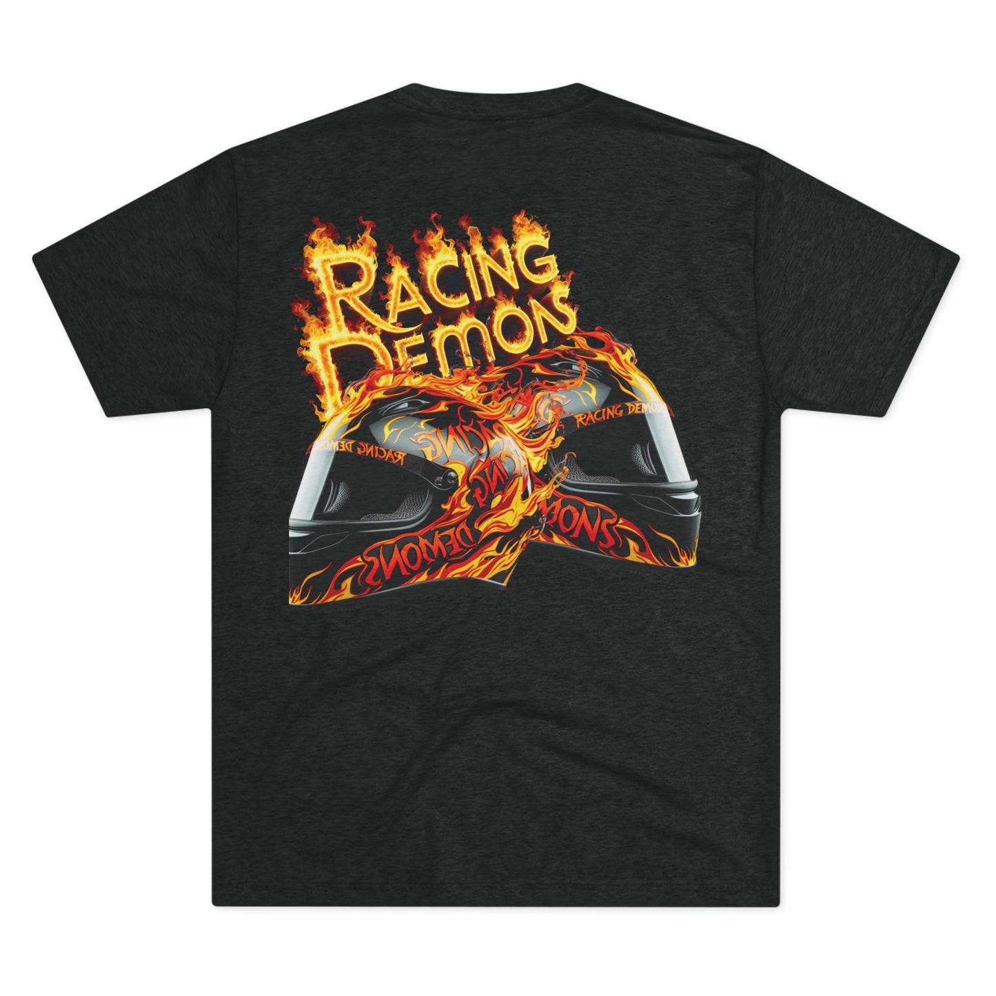 Back and front racing motorcycle print