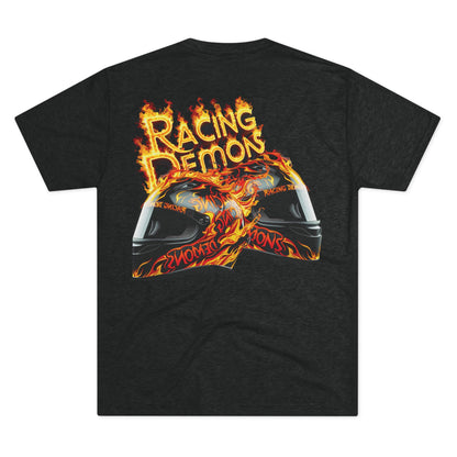 Back and front racing motorcycle print