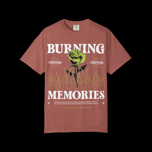 Burning memories Unisex Garment-Dyed T-shirt