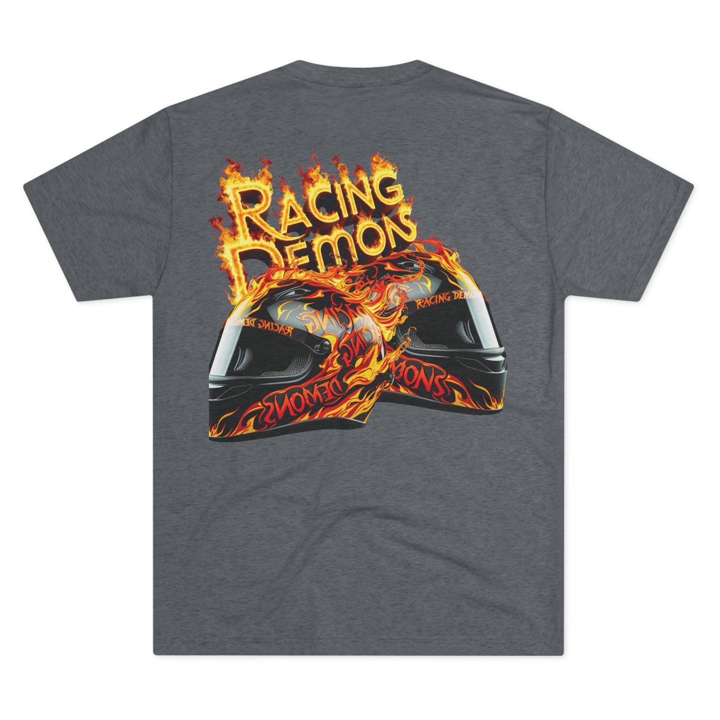 Back and front racing motorcycle print