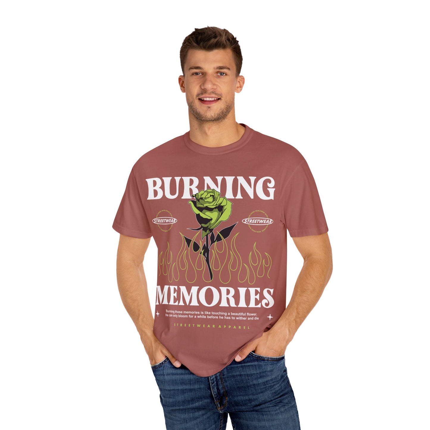 Burning memories Unisex Garment-Dyed T-shirt