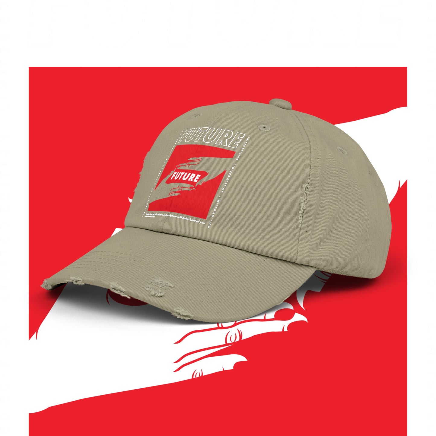 The Future Unisex Distressed Cap