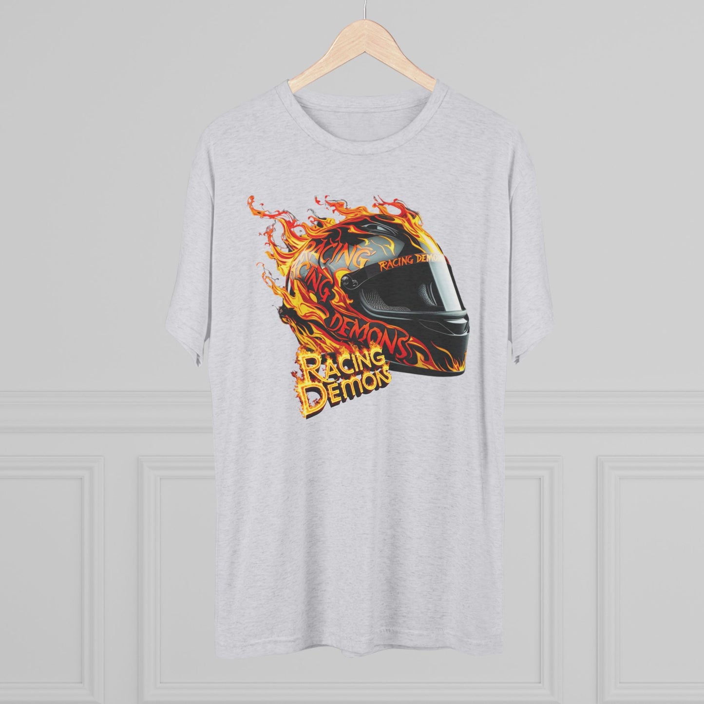 Back and front racing motorcycle print