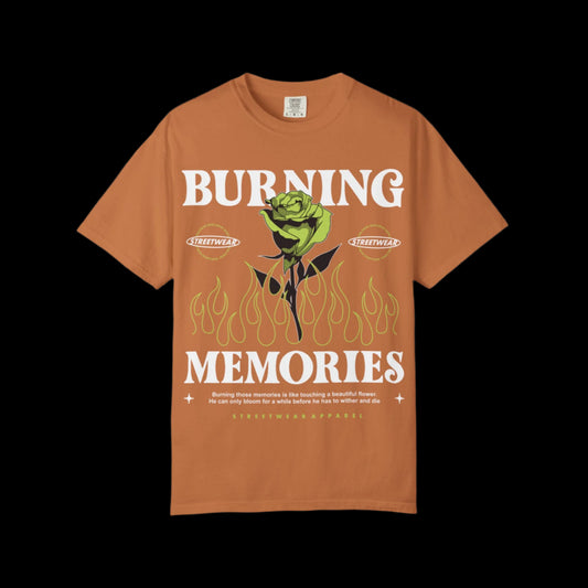 Burning memories Unisex Garment-Dyed T-shirt