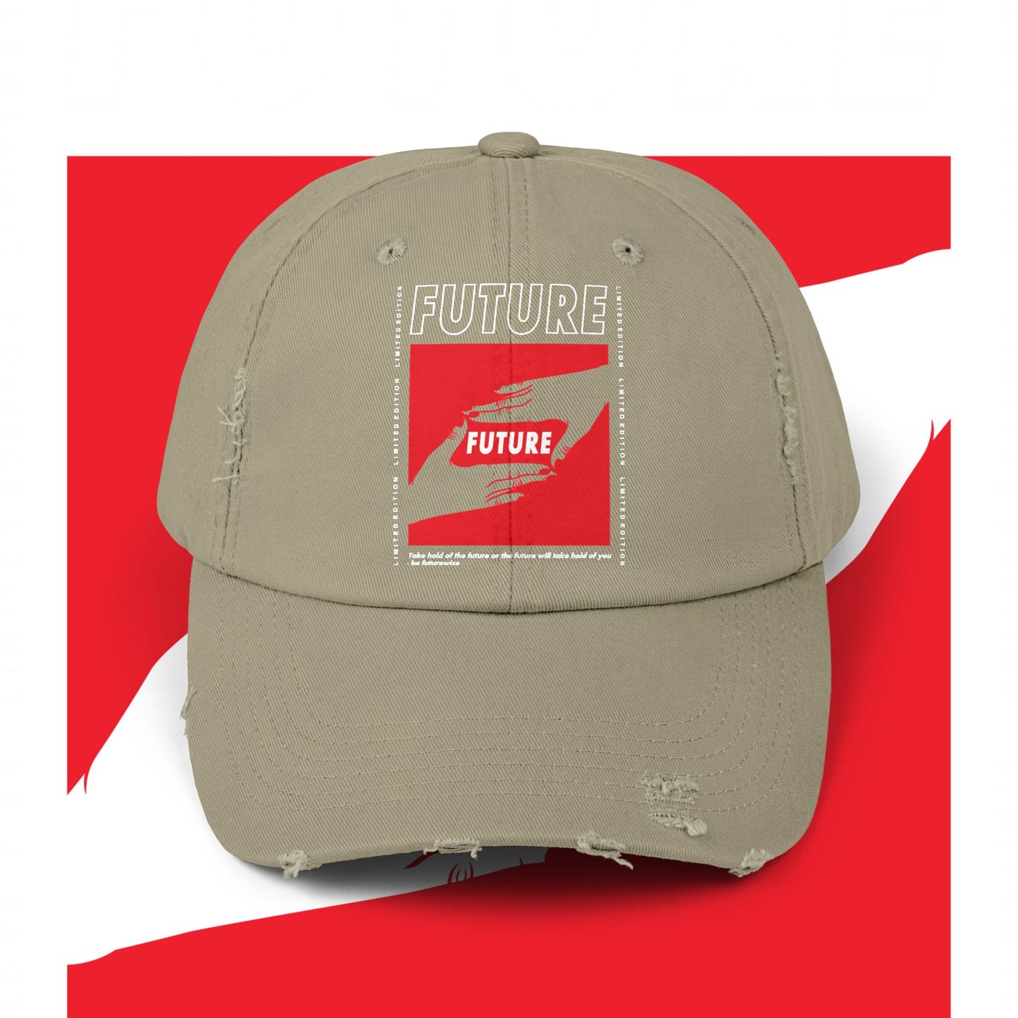 The Future Unisex Distressed Cap