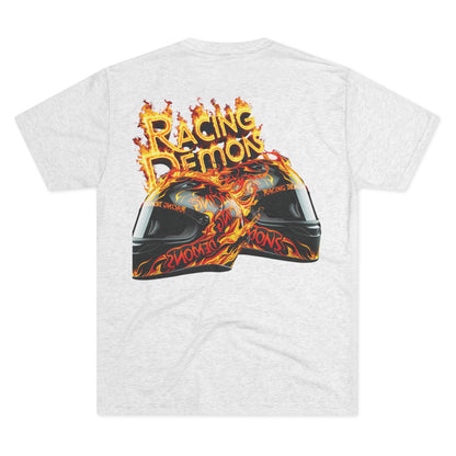 Back and front racing motorcycle print