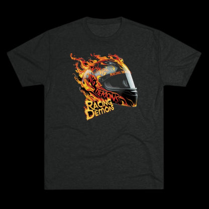 Back and front racing motorcycle print